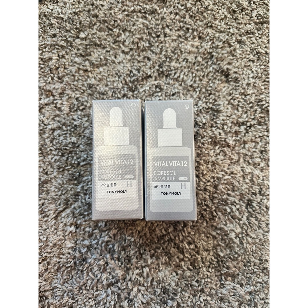 TONYMOLY Vital Vita 12 Poresol Ampoule Set of 2 AHA BHA PHA Pore Care Serum 30ml